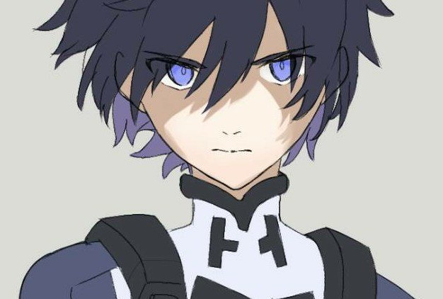 10s, 1boy, black_bodysuit, black_hair, blue_eyes, bodysuit, darling_in_the_franxx, hiro_(darling_in_the_franxx)