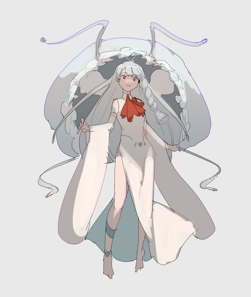 1girl, absurdres, bad_id, bad_twitter_id, blue_hair, braid, braided_sidelock, colored_eyelashes