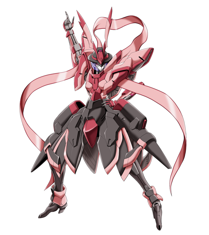 full_body, hand_on_own_hip, mecha, mechanization, nagae_iku, nekoguruma, robot, saturday_night_fever, shinoya, simple_background, solo, touhou, white_background