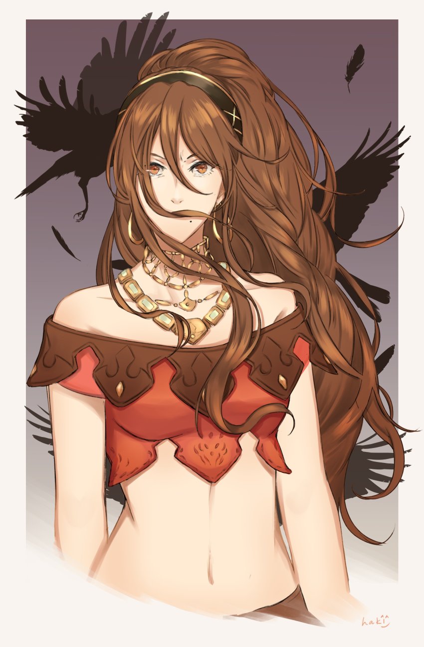 1girl, absurdres, bad_id, bad_twitter_id, bracelet, brown_hair, dancer, female_focus