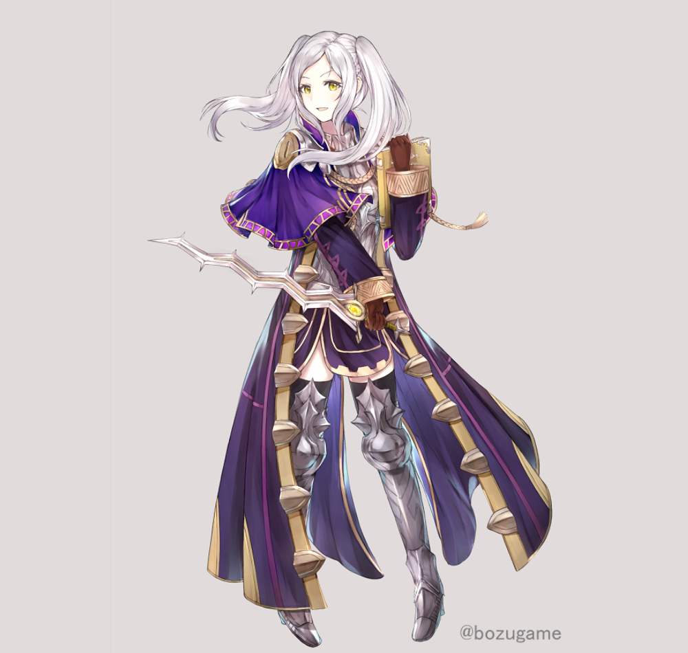 1girl, armor, book, bozugame, brown_gloves, capelet, female_focus, female_robin_(fire_emblem)
