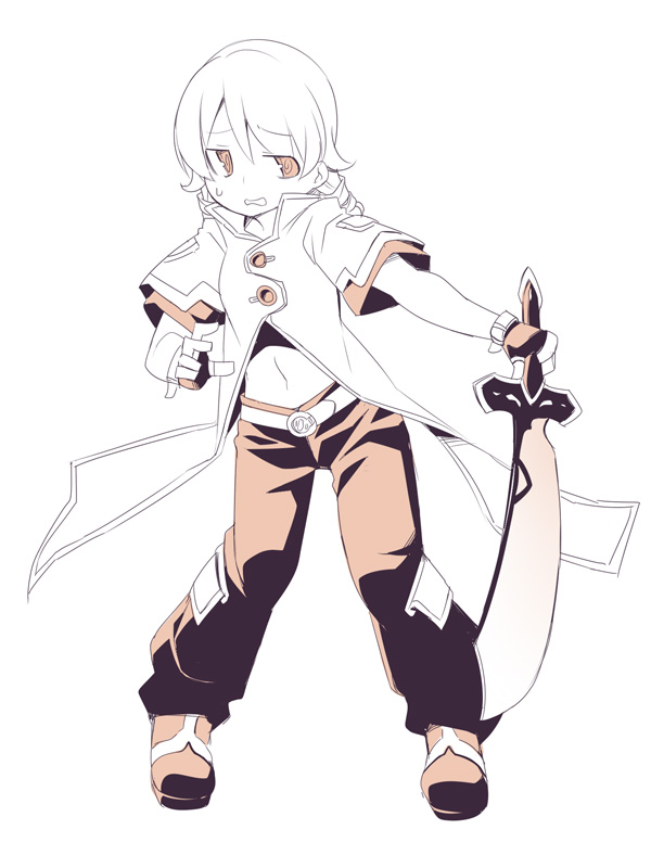 1girl, @_@, bad_id, bad_pixiv_id, boots, brown_boots, brown_eyes, brown_pants