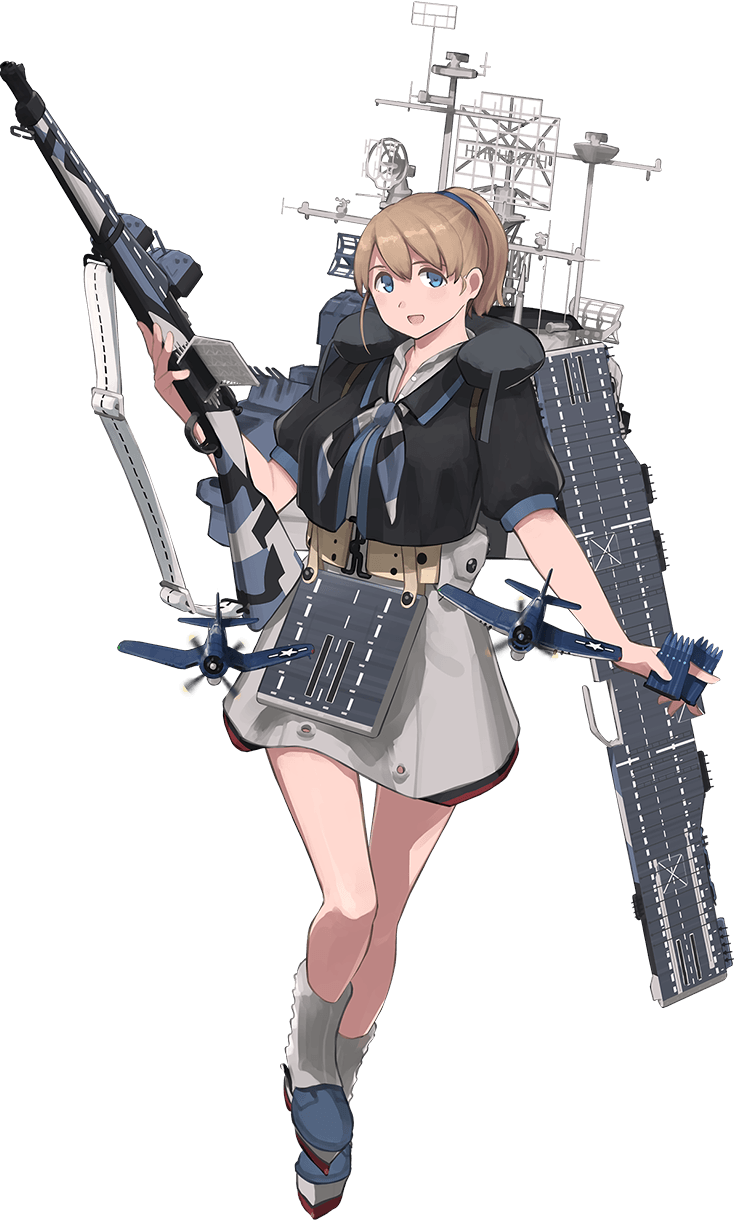 1girl, :d, aircraft, airplane, bare_arms, between_fingers, black_jacket, blue_eyes