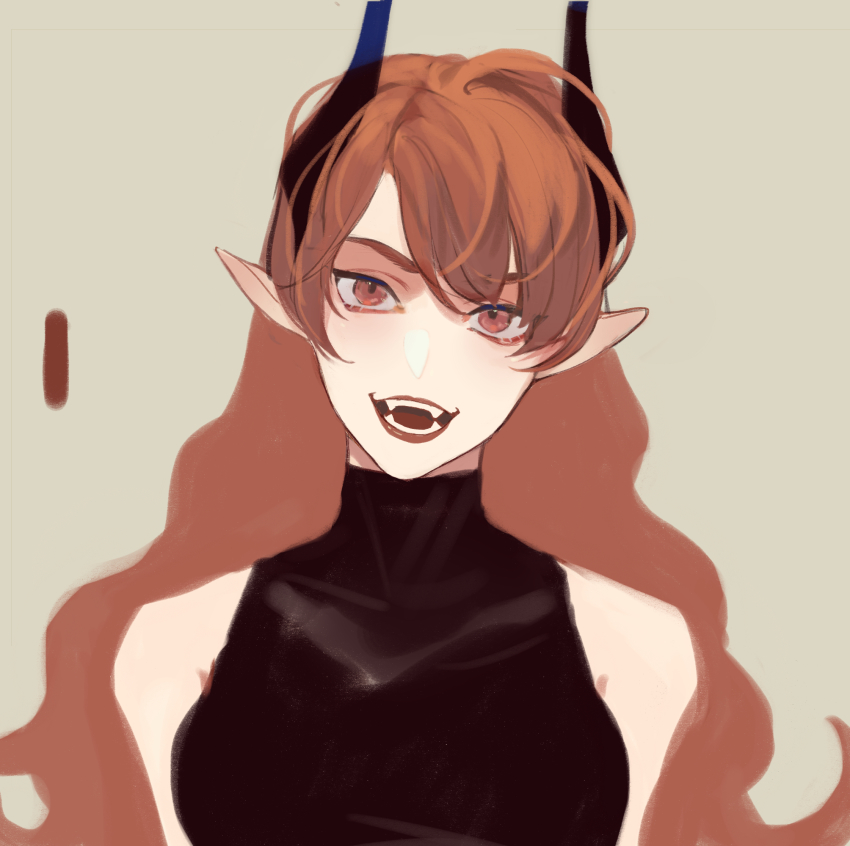 1girl, :d, bare_shoulders, brown_eyes, brown_hair, color_guide, commentary_request, ez_1011