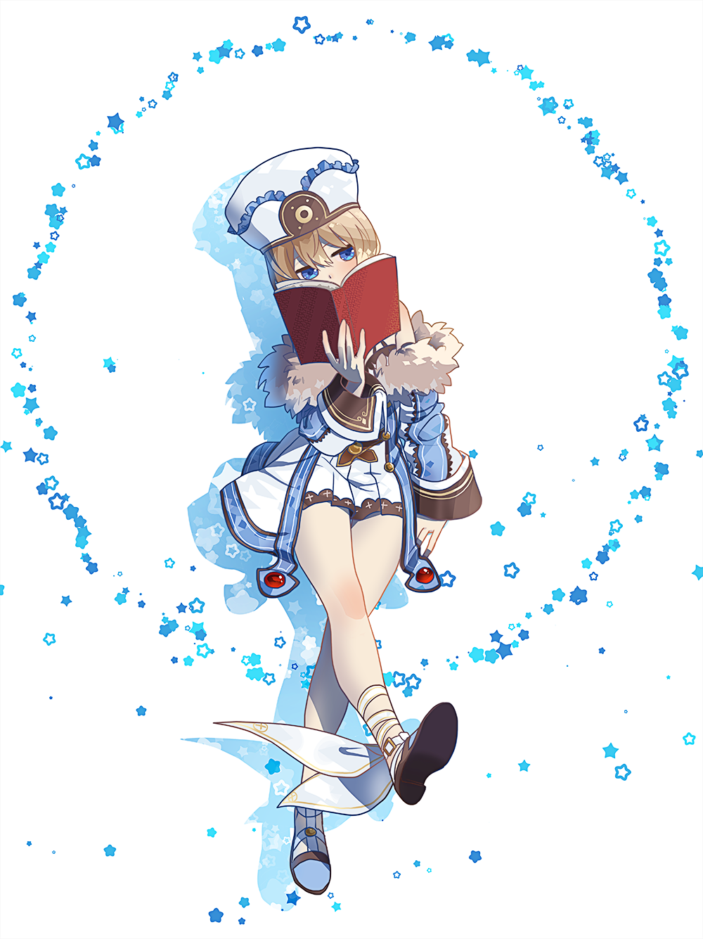 1girl, bare_legs, bare_shoulders, blanc_(neptunia), blush, book, coat, dress