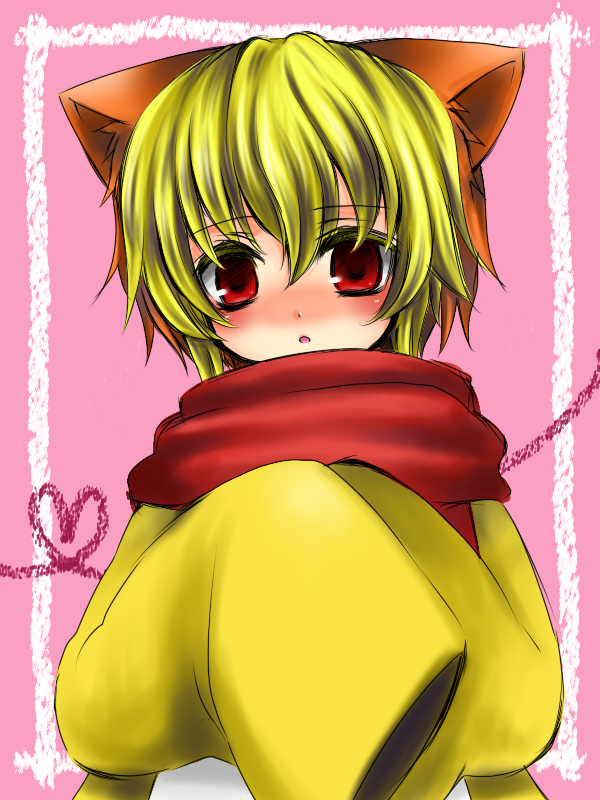 00s, 1boy, animal_ears, bad_id, bad_pixiv_id, blonde_hair, male_focus, origo