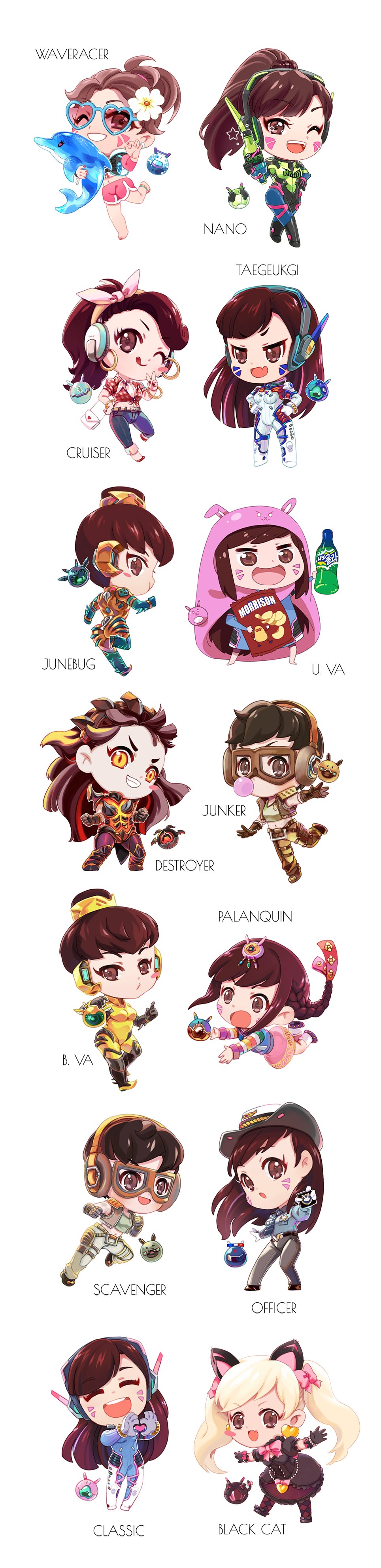 1girl, :3, ;), ;d, ;p, ^_^, absurdres, alternate_color