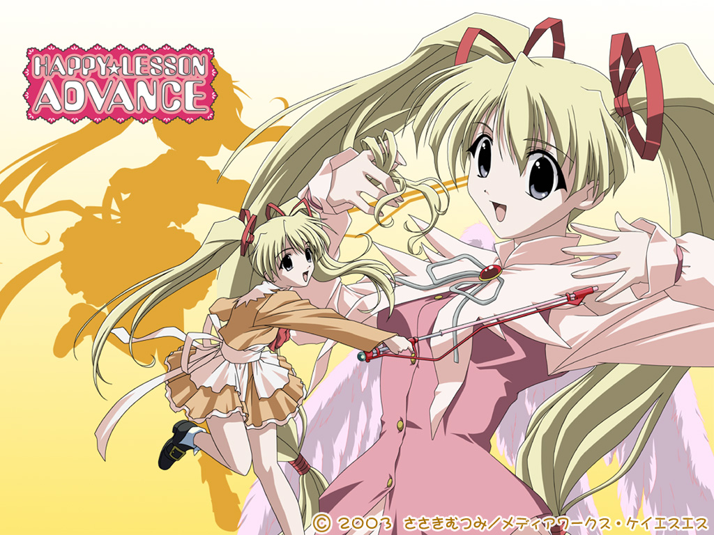 00s, black_eyes, blonde_hair, happy_lesson, long_hair, magical_girl, non-web_source, shitenno_uzuki