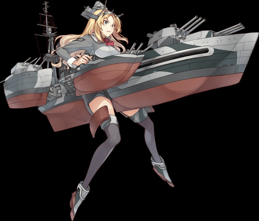 1girl, blonde_hair, blue_eyes, breasts, female_focus, flower, full_body, headgear