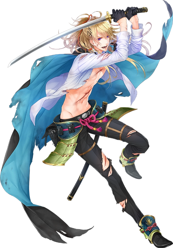 10s, 1boy, armor, asajima_yoshiyuki, black_gloves, blonde_hair, blood, cape