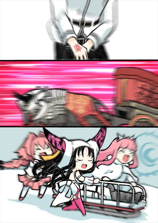 2boys, 2girls, 3koma, akiyama_yuuji_(naruko-tei), astolfo_(fate), astolfo_(sailor_paladin)_(fate), bad_id, bad_twitter_id