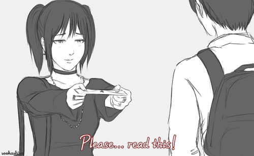 1boy, 1girl, character_request, highschool, lowres, school, shingeki_no_kyojin, tagme