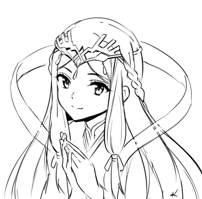 1girl, blush, fan_la_norne, female_focus, greyscale, hair_ornament, japanese_clothes, long_hair