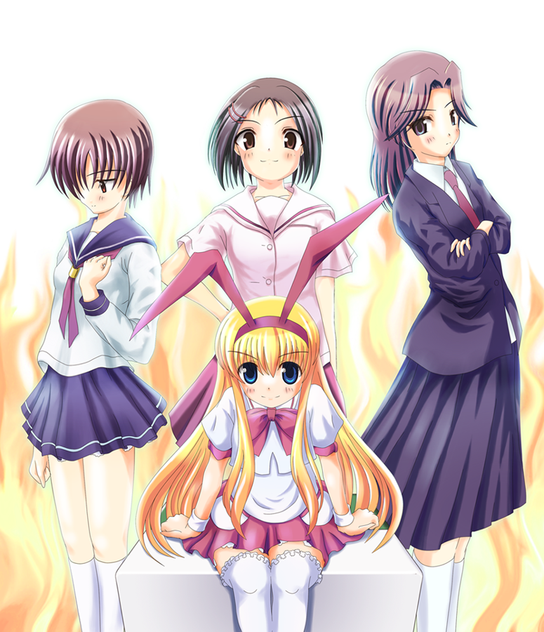 00s, amae_koromo, animal_ears, ikeda_kana, kamo_(gafas), miyanaga_saki, saki-saki, saki_(manga)
