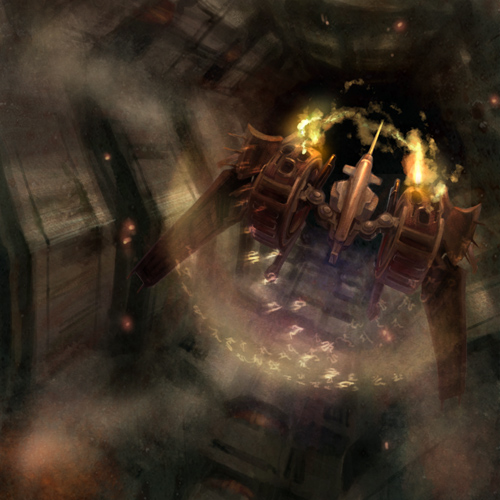 aircraft, airplane, dust, fire, hao_&amp;_su, ikaruga, ikaruga_(ship), lowres