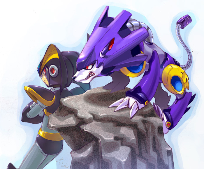 angry, bass_(mega_man), capcom, crossed_arms, looking_back, mega_man_(classic), mega_man_(series), mri