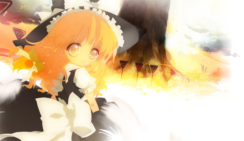 1girl, bad_id, bad_pixiv_id, blonde_hair, braid, female_focus, hair_ribbon, hat