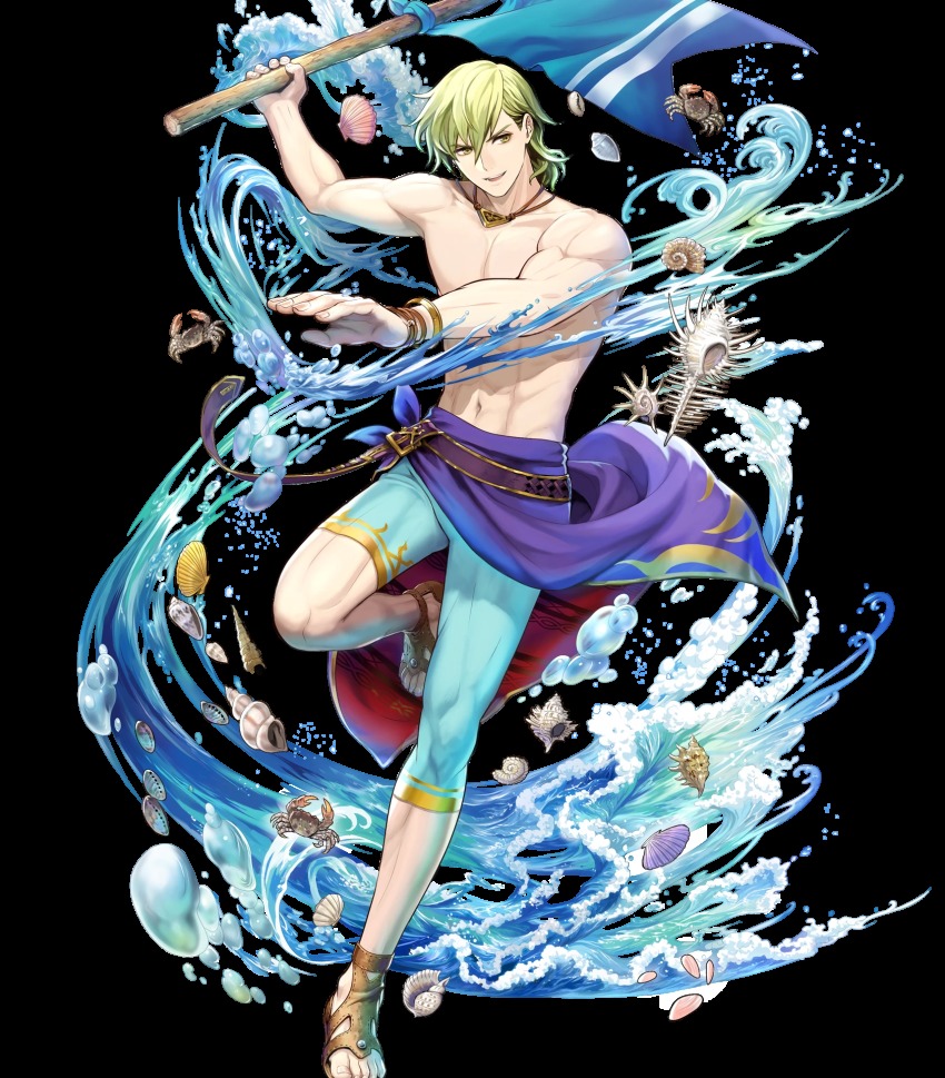 1boy, asatani_tomoyo, fire_emblem, fire_emblem:_the_sacred_stones, fire_emblem_heroes, flag, full_body, green_eyes