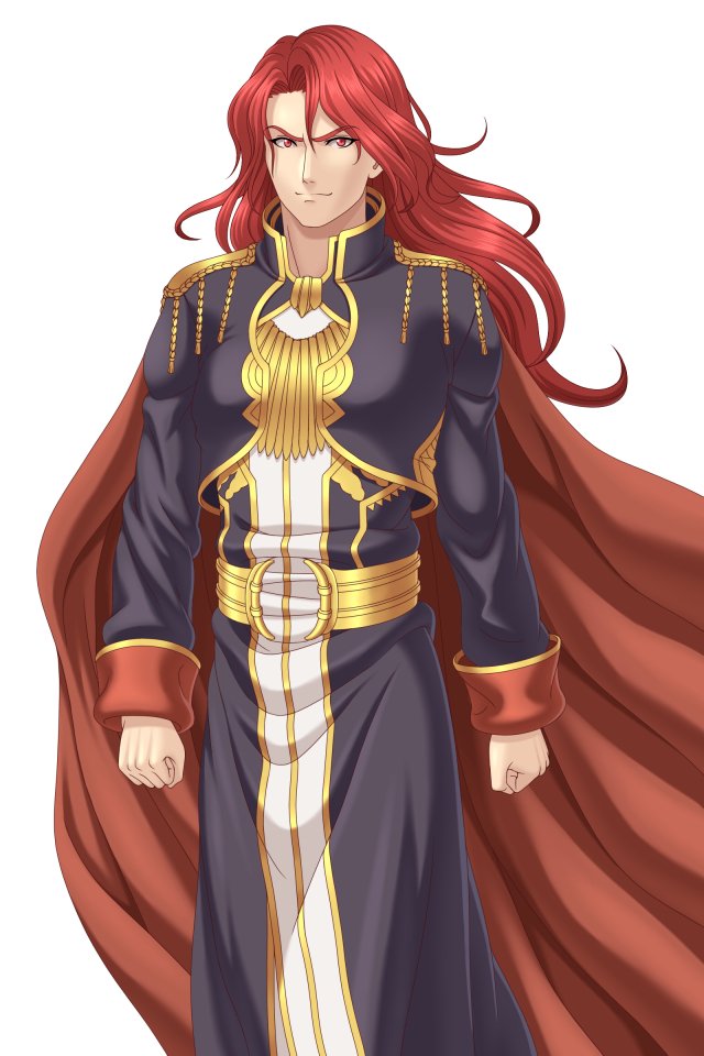 1boy, arvis_(fire_emblem), cape, european_clothes, fire_emblem, fire_emblem:_genealogy_of_the_holy_war, ibushi_(oath), long_hair