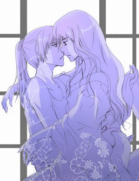 00s, 1boy, 1girl, akebi_(kakuri), bad_id, bad_pixiv_id, couple, hetero