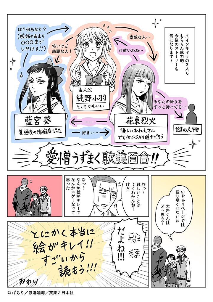 3boys, 3girls, blazer, blush, comic, earrings, flying_sweatdrops, freckles