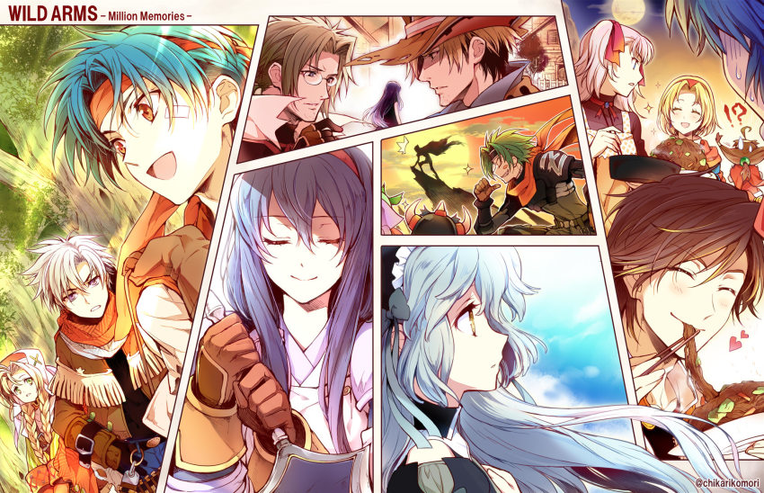 6+boys, 6+girls, anastasia_valeria, arnaud_g._vasquez, beatrice_(wild_arms), cecilia_lynne_adelhyde, chikariya, chopsticks