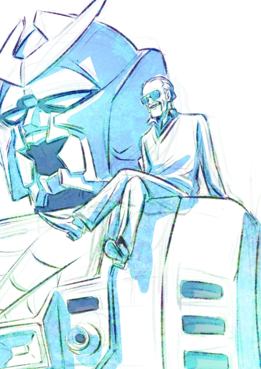 absurdres, highres, kotobuki_tsukasa, leopardon, leopardon_(spiderman), marvel, mecha, open_mouth