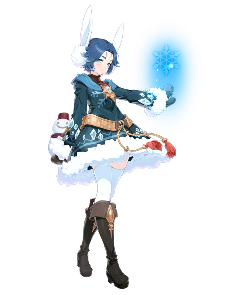 androgynous, animal_ears, aqua_eyes, black_boots, blue_hair, blue_scarf, boots, coat
