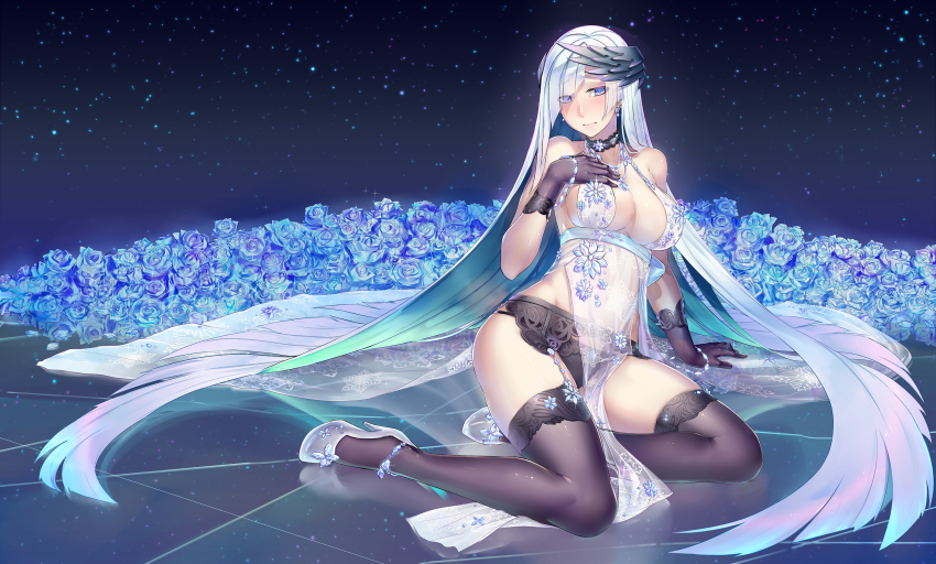 1girl, artoria_pendragon_(fate), artoria_pendragon_(lancer_alter)_(fate), artoria_pendragon_(lancer_alter)_(fate)_(cosplay), artoria_pendragon_(royal_icing)_(fate), artoria_pendragon_(royal_icing)_(fate)_(cosplay), babydoll, black_gloves