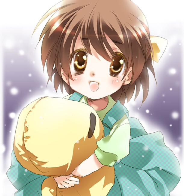 00s, bad_id, bad_pixiv_id, brown_eyes, brown_hair, clannad, dango, dango_daikazoku