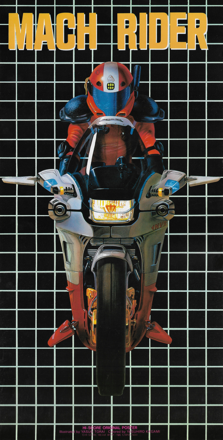 absurdres, highres, jumpsuit, mach_rider, mach_rider_(character), motor_vehicle, motorcycle, nintendo