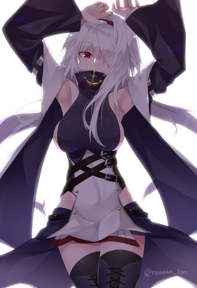 1girl, azur_lane, bare_shoulders, belt, boots, breasts, coat, colorado_(azur_lane)