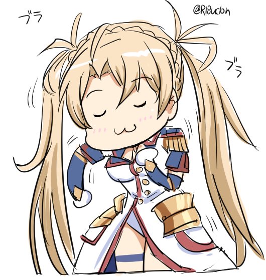 1girl, :3, blonde_hair, bradamante_(fate), bradamante_(second_ascension)_(fate), braid, breasts, cleavage