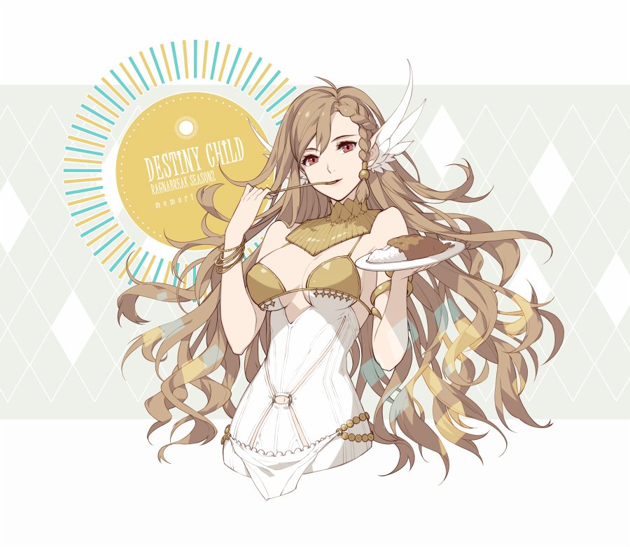 1girl, bad_id, bad_twitter_id, big_hair, braid, breasts, clothing_cutout, cropped_torso