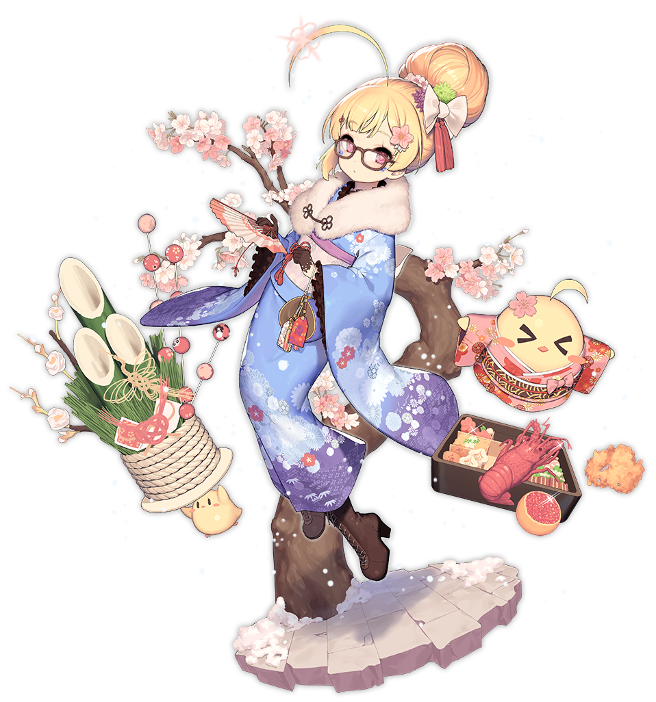 >_<, 1girl, ahoge, alternate_costume, azur_lane, baby_animal, bird, black-framed_eyewear