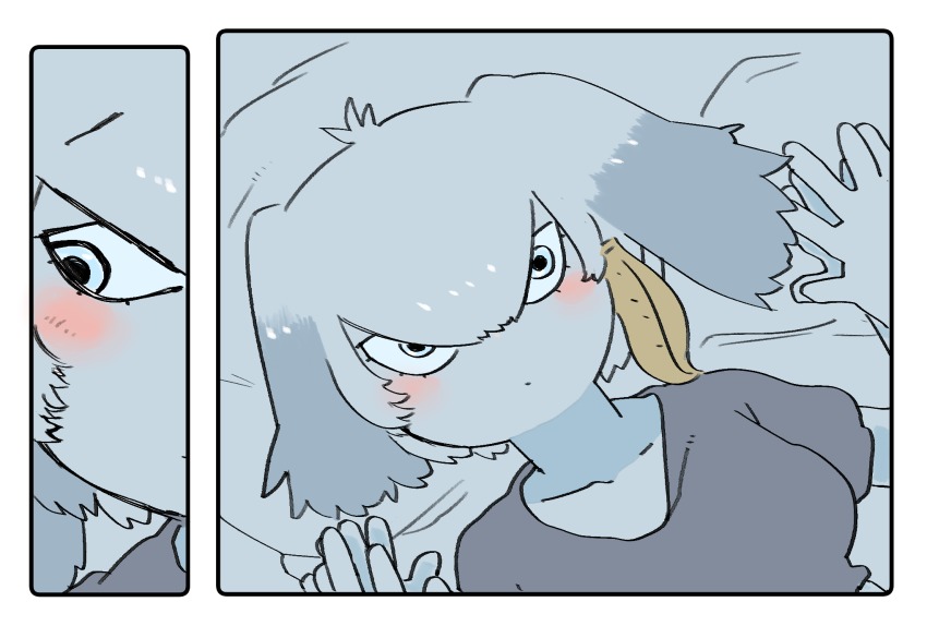 10s, 1girl, 2koma, averting_eyes, bad_id, bad_pixiv_id, black_hair, black_shirt