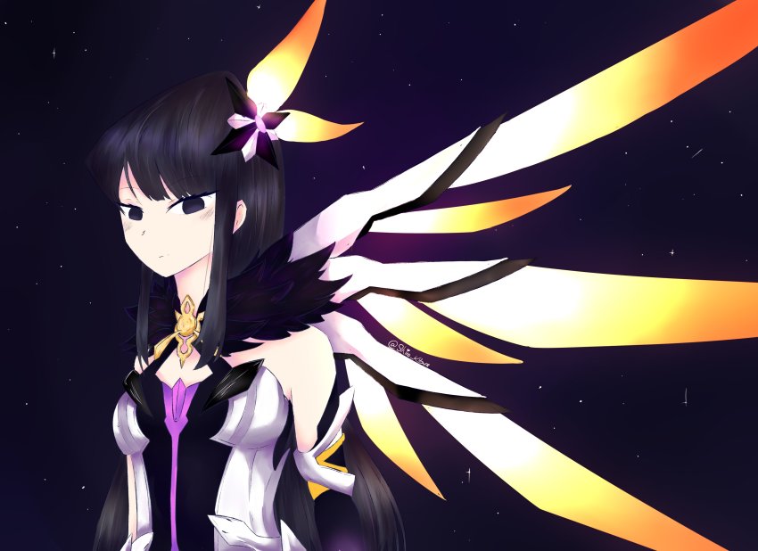 1girl, absurdres, black_eyes, black_hair, cosplay, costume, highres, honkai_(series)