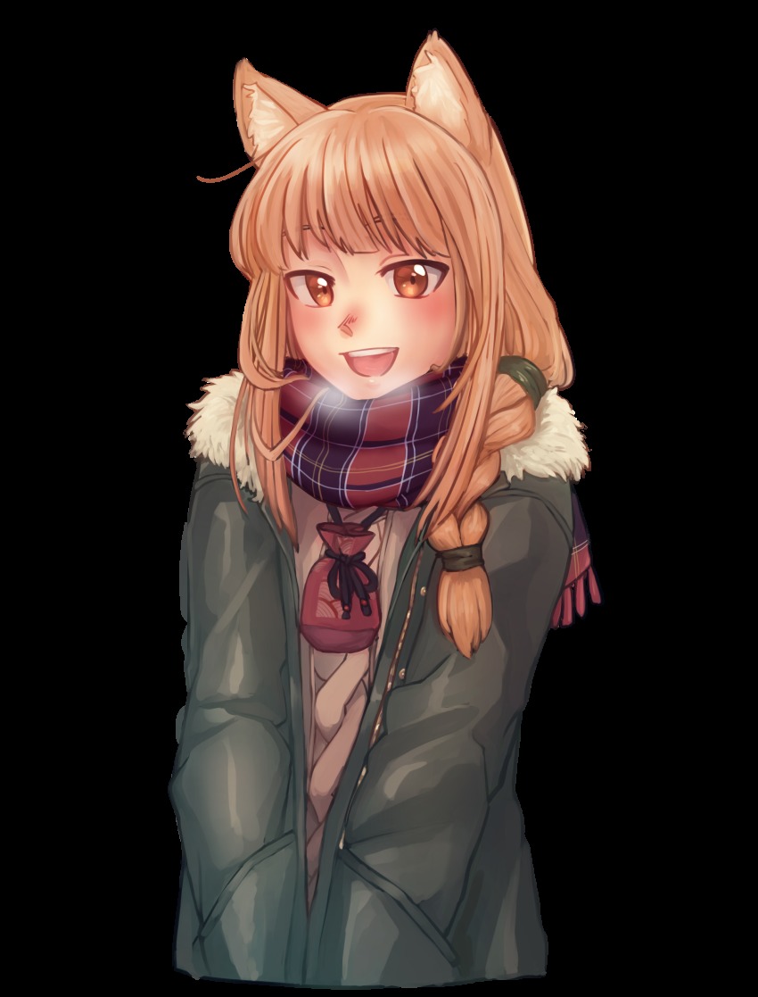 1girl, absurdres, animal_ear_fluff, animal_ears, braid, brown_hair, commentary, commission