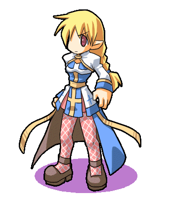 animated, animated_gif, arch_bishop_(ragnarok_online), blonde_hair, braid, chibi, fishnet_thighhighs, fishnets