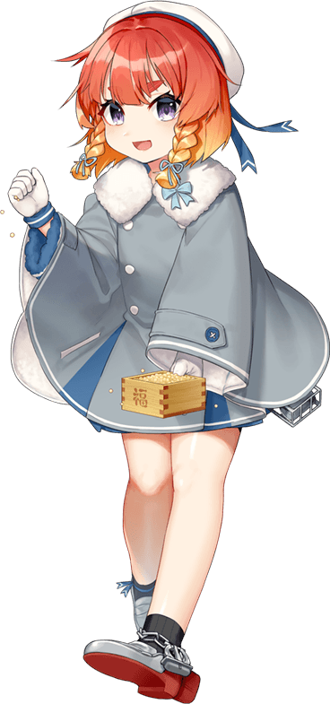 1girl, akasaka_yuzu, beans, blonde_hair, blue_eyes, bob_cut, braid, coat