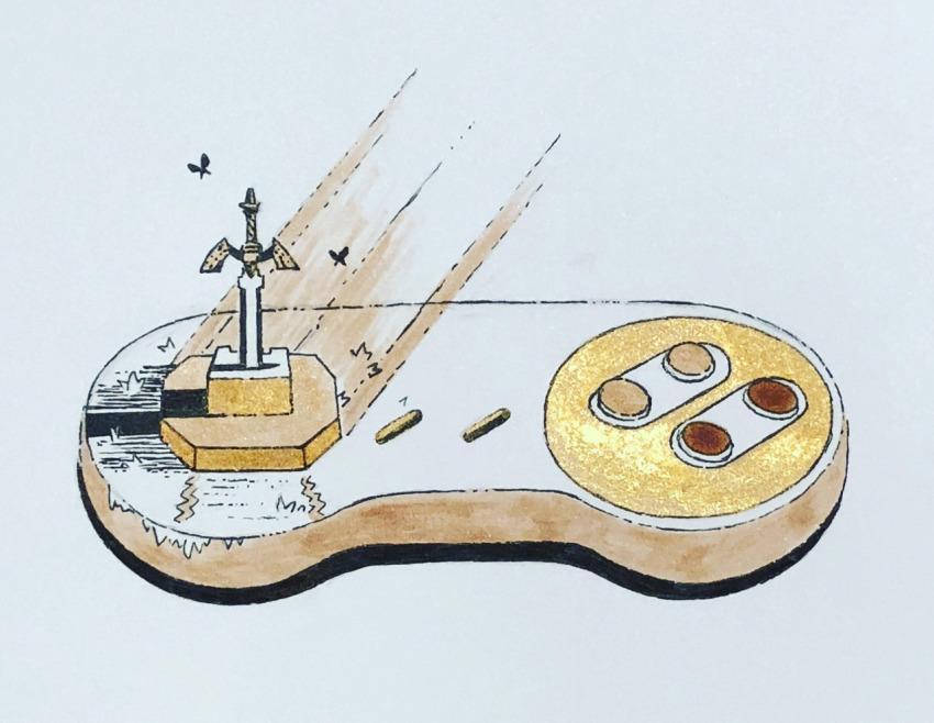 bug, butterfly, controller, game_console, game_controller, insect, light_rays, master_sword