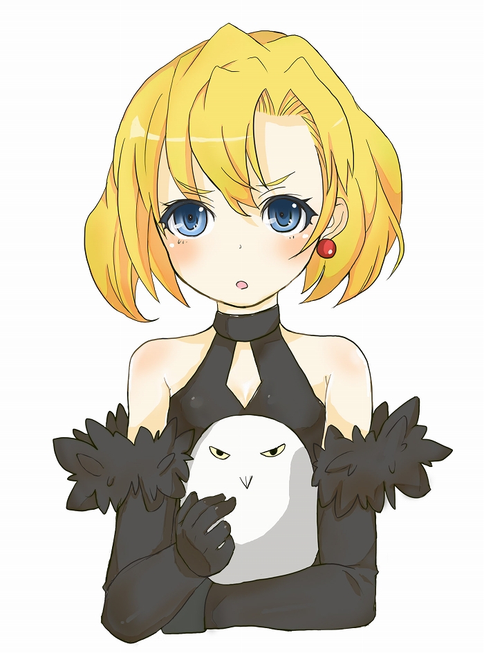 1girl, :o, ako_(clover01), artemis_(junketsu_no_maria), artemis_(junketsu_no_maria)_(bird), bad_id, bad_pixiv_id, bird