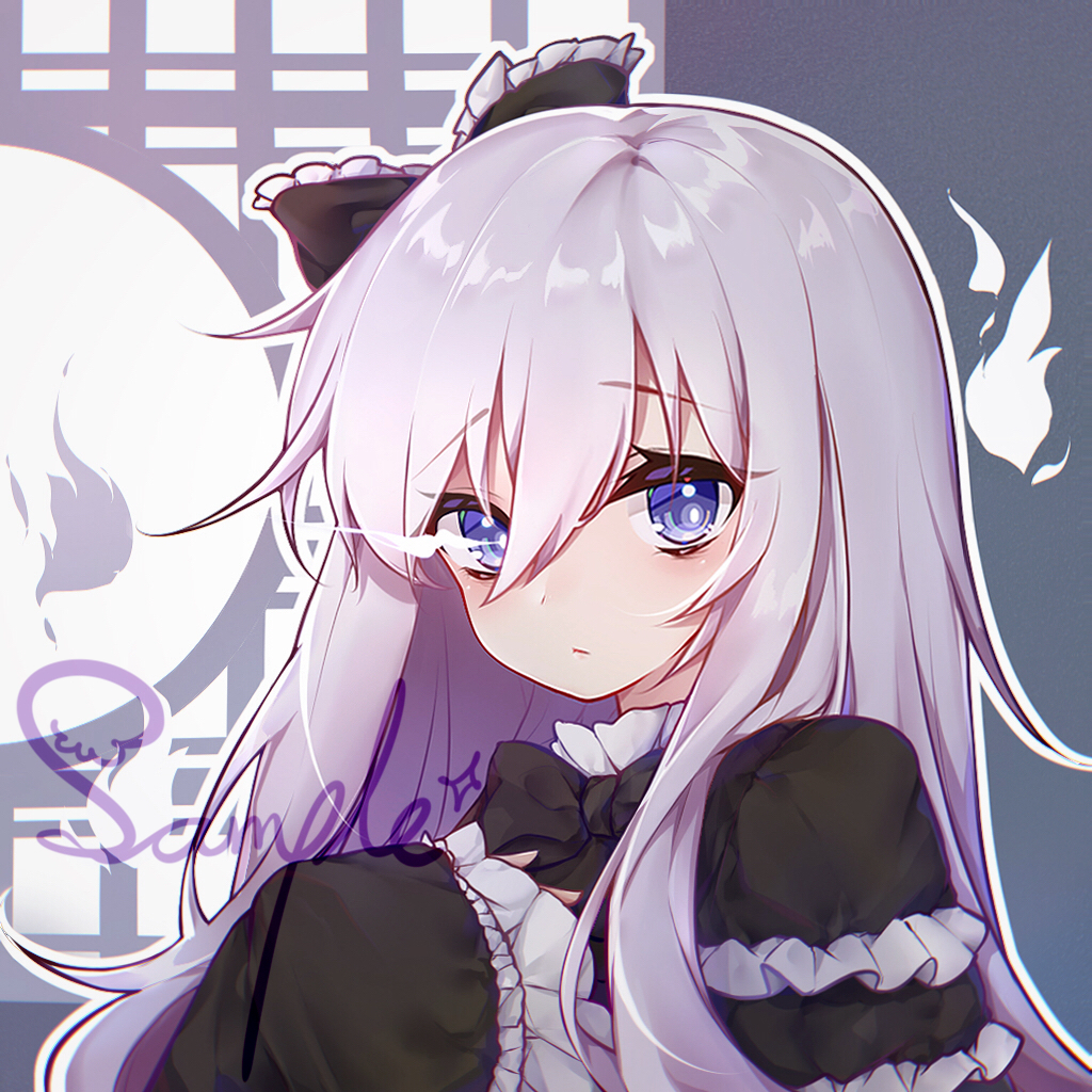 1girl, black_bow, black_dress, blue_eyes, bow, closed_mouth, dress, duel_monster