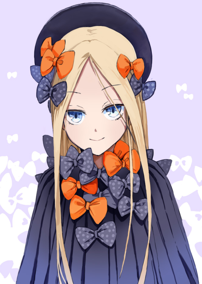 1girl, abigail_williams_(fate), abigail_williams_(first_ascension)_(fate), aiai_(hidetti), bad_id, bad_pixiv_id, black_bow, black_hat