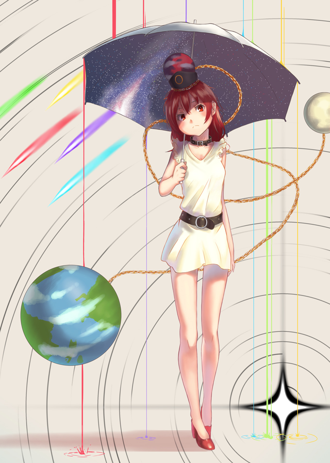 1girl, alternate_costume, bad_id, bad_pixiv_id, bare_legs, belt, blush, breasts