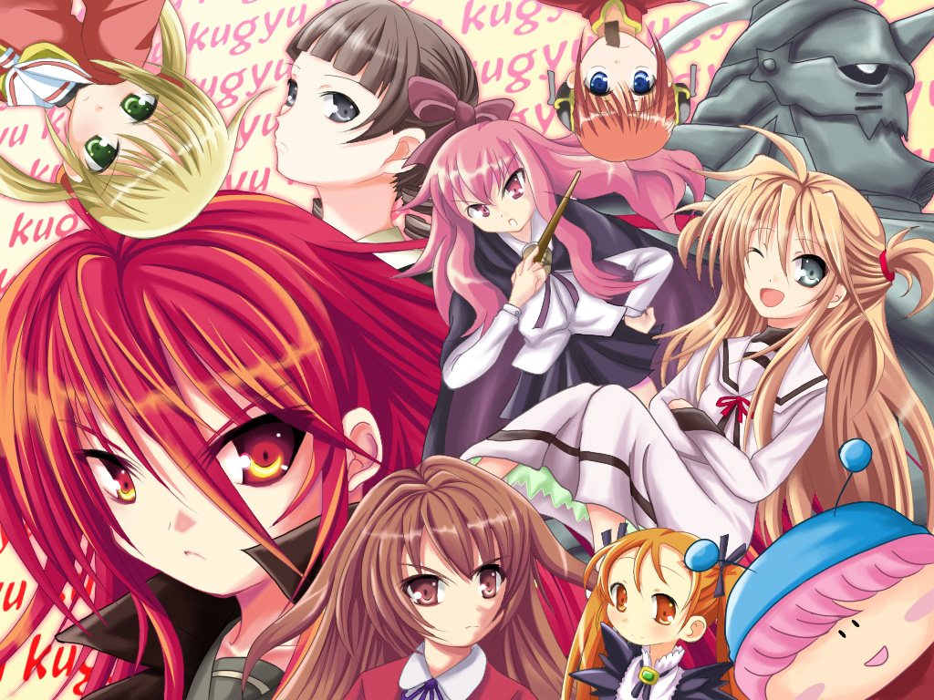 00s, 6+girls, aisaka_taiga, aliese_martini, alphonse_elric, annotated, arisa_bunnings, blonde_hair