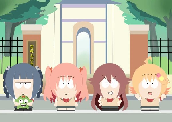 10s, 18-kin, 1boy, 3girls, albertina_the_2nd, arikawa_hime, himegoto, looking_at_viewer