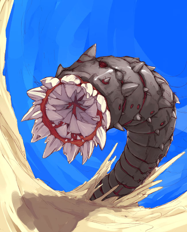 breath_of_fire, breath_of_fire_iv, commentary_request, day, dragon, edimmu, kokuko_(tsukiyotake), kupaa