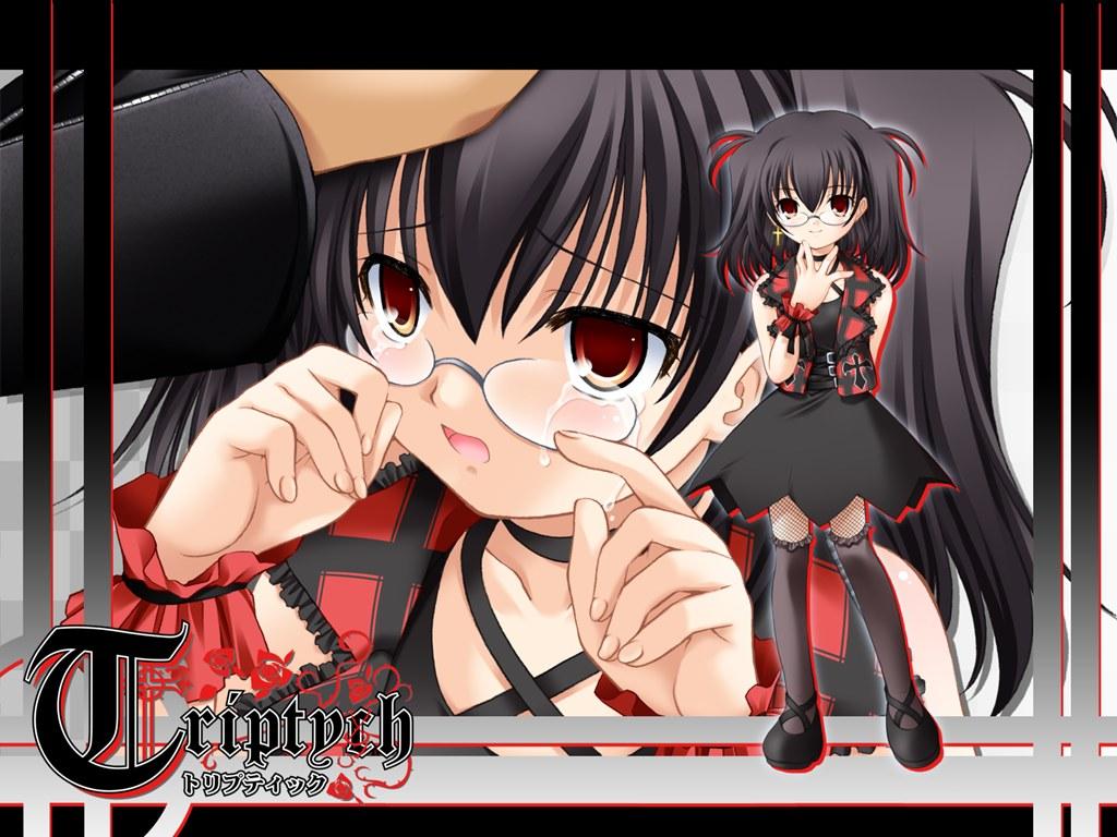 1boy, 1girl, :o, aona_masao, arm_behind_back, bare_shoulders, belt, black_dress