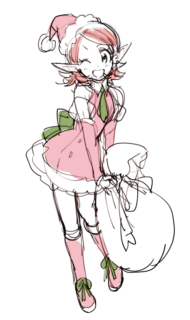 1girl, chronoa, colored_skin, dragon_ball, dragon_ball_heroes, dragon_ball_xenoverse, dress, earrings